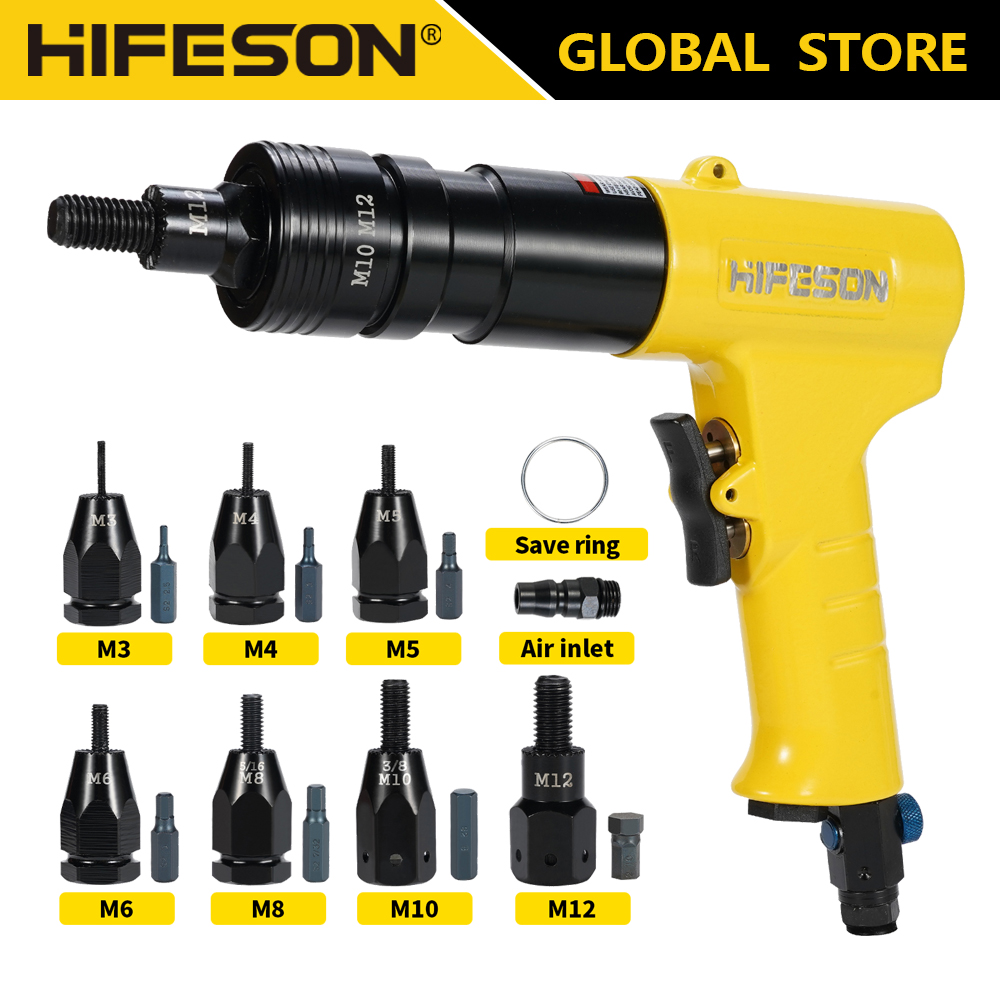 Rivet Gun Air - هوائي الهواء جوزة برْشام البنادق إدراج