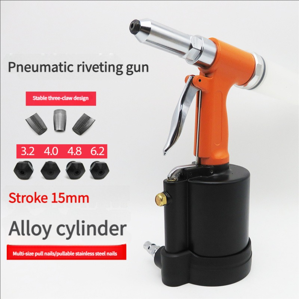 Rivet Gun Air - مجموعة أدوات مسدس برشام الهواء الهوائي،