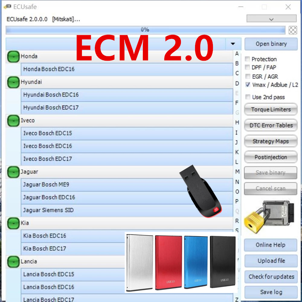 Auto Repair Shop Software - 2025 حار بيع ECUSafe 2.0 ECU