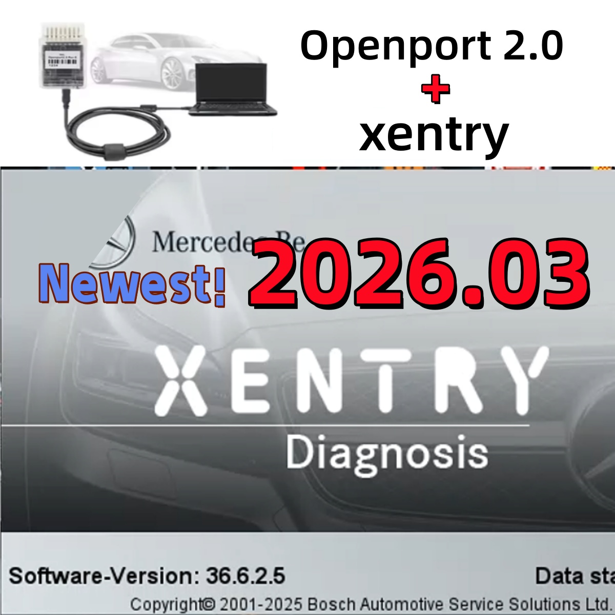 Auto Repair Shop Software - برنامج Xentry 2026.3 الجديد لسيارات مرسيدس-بنز،