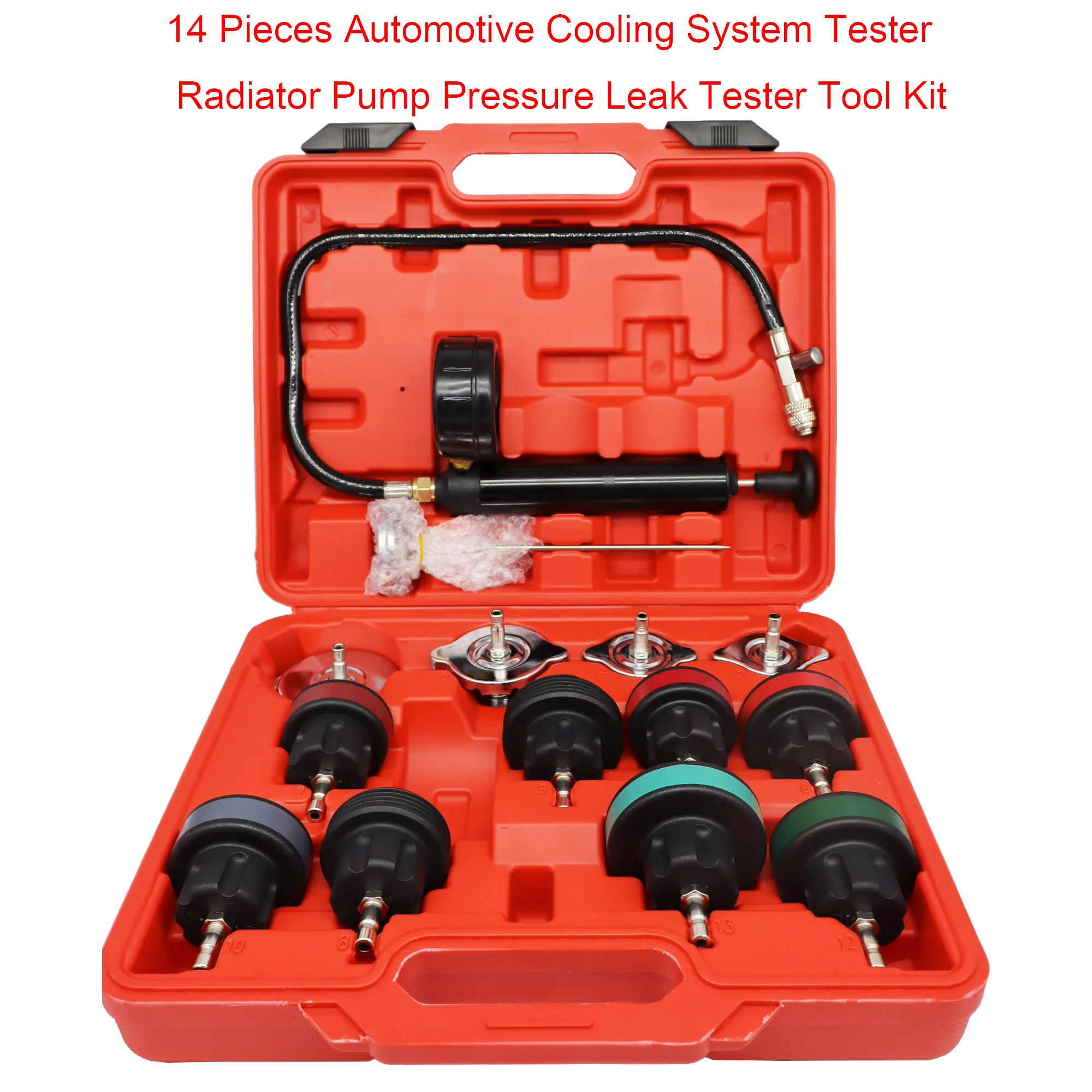 Radiator Pressure Tester - مجموعة اختبار ضغط المبرد الشاملة ،