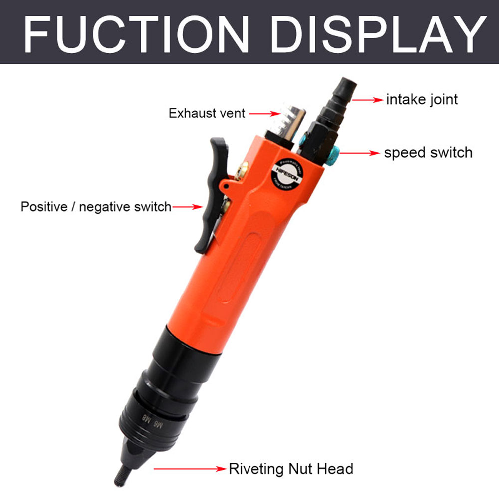 HIFESON هوائي الهواء جوزة برْش - مراجعة Rivet Gun Air وسعره
