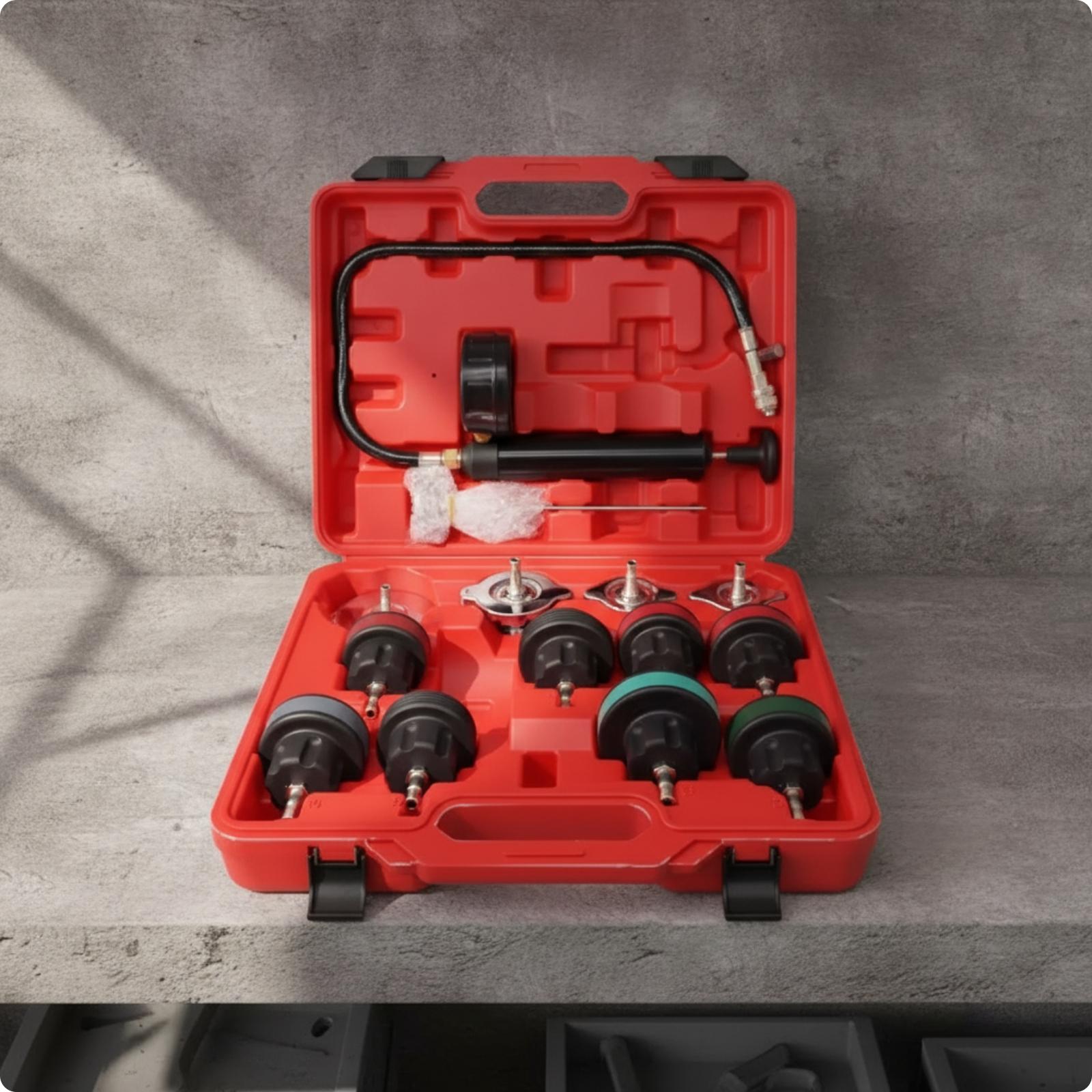 جهاز اختبار نظام التبريد، مضخة - مراجعة Radiator Pressure Tester وسعره